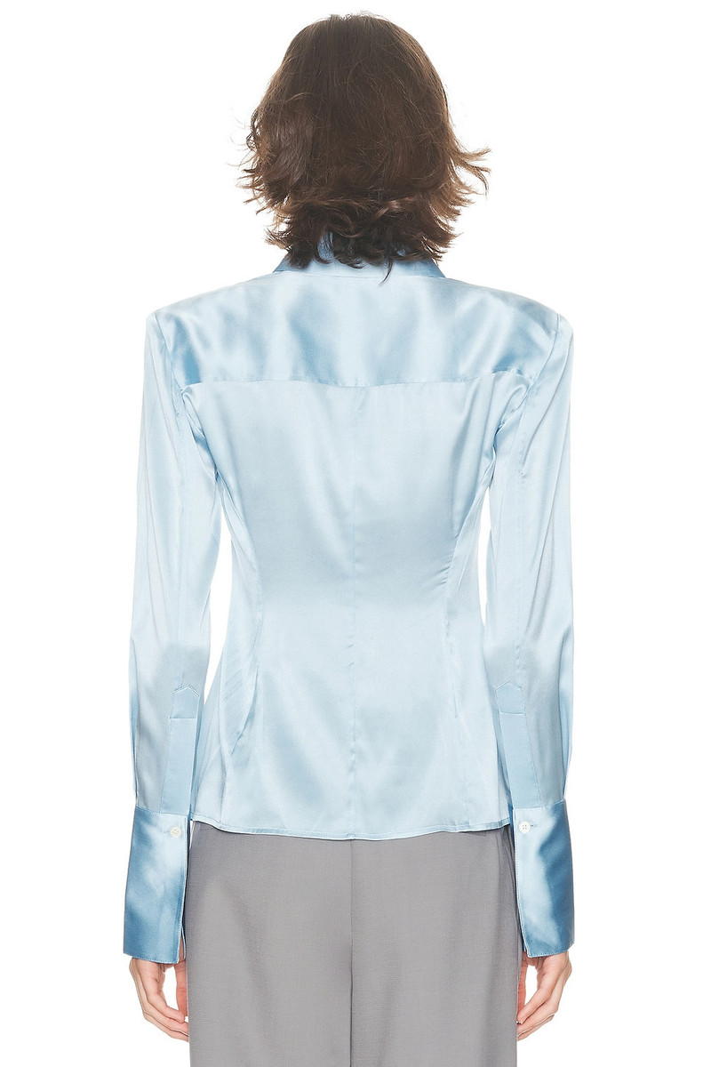 HELSA The Silk Charmeuse Shirt outlook