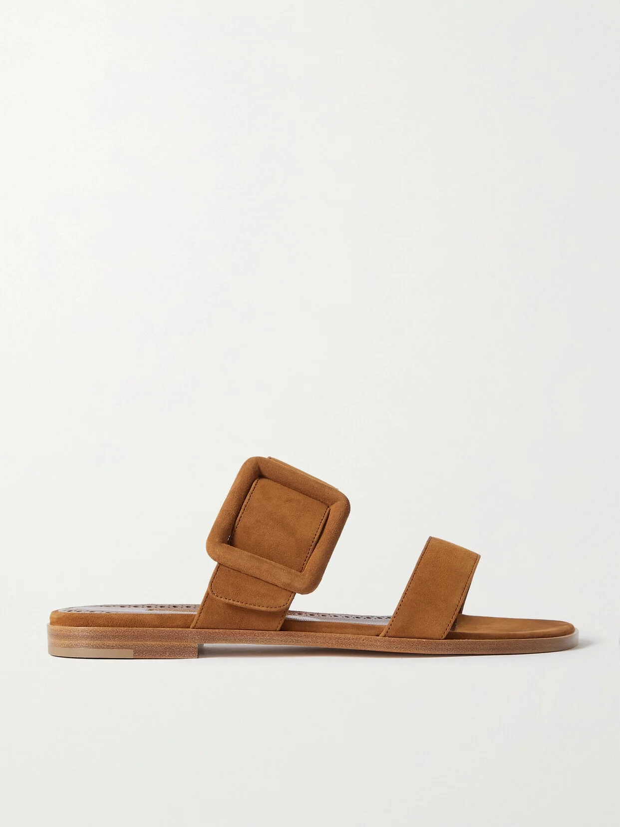 Tituba Buckled Suede Sandals - 1
