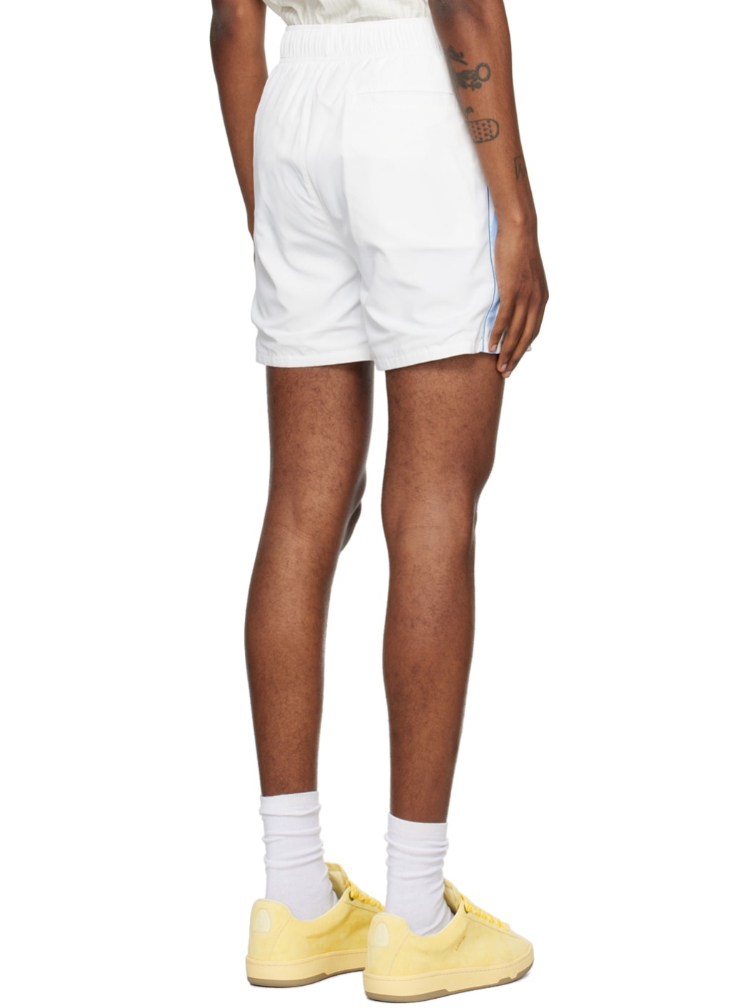White Printed Shorts - 3