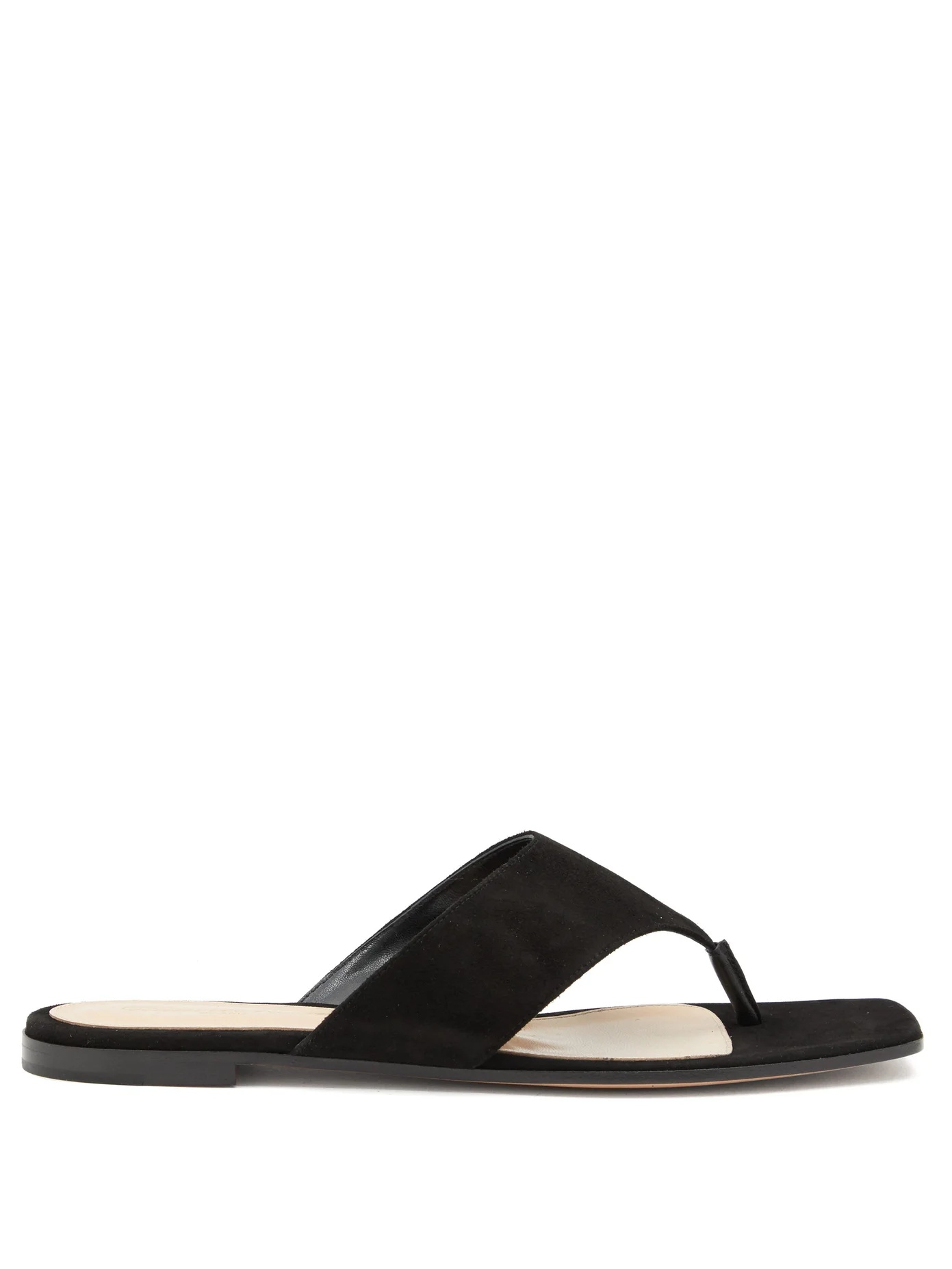 Thong suede sandals - 1