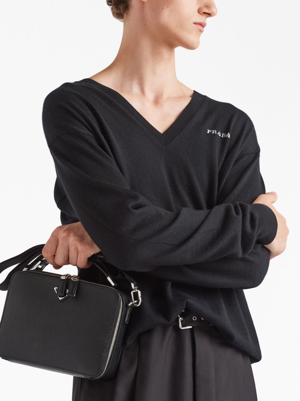 V-neck cashmere jumper - 4