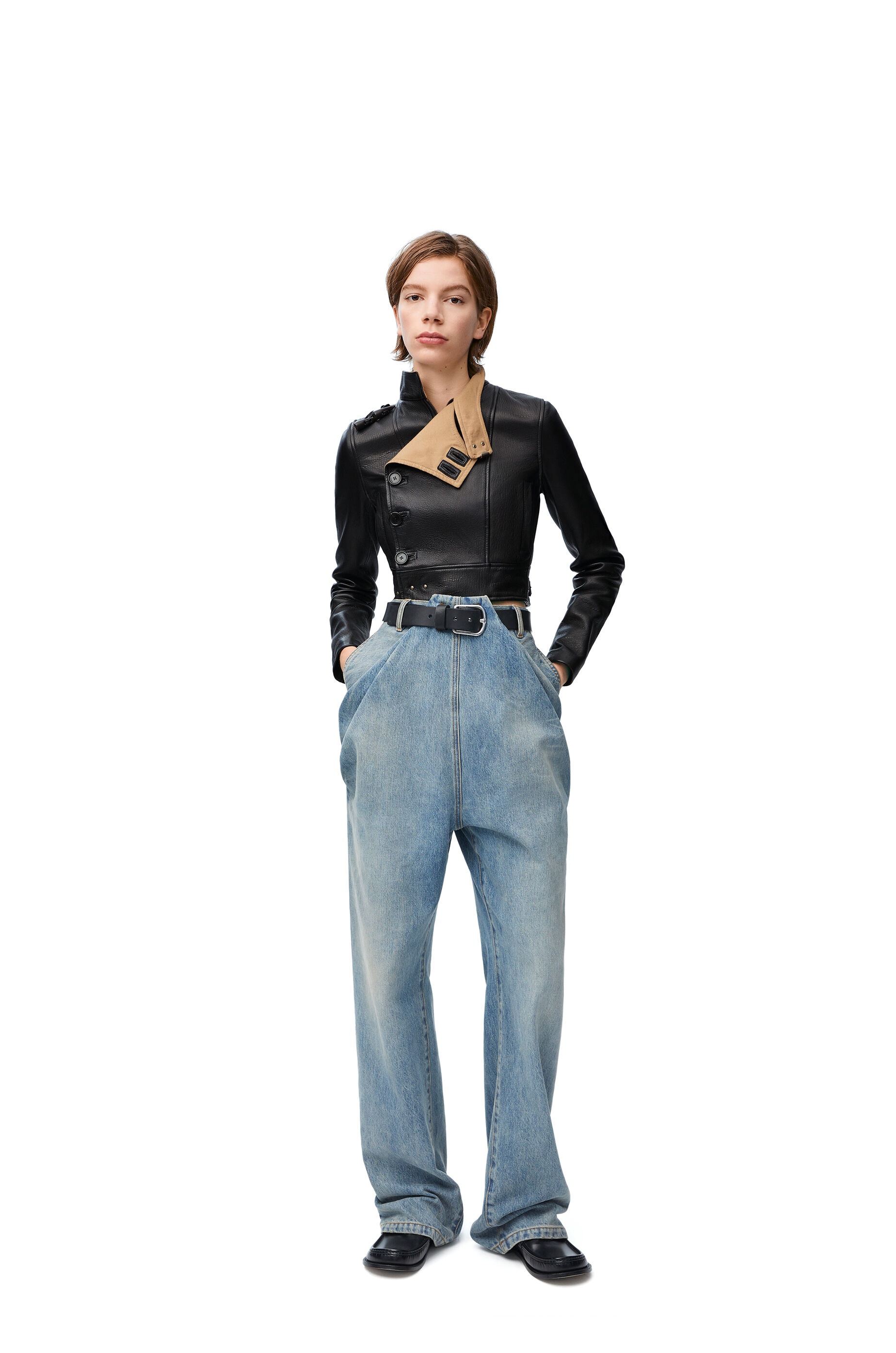 Biker jacket in nappa lambskin - 2