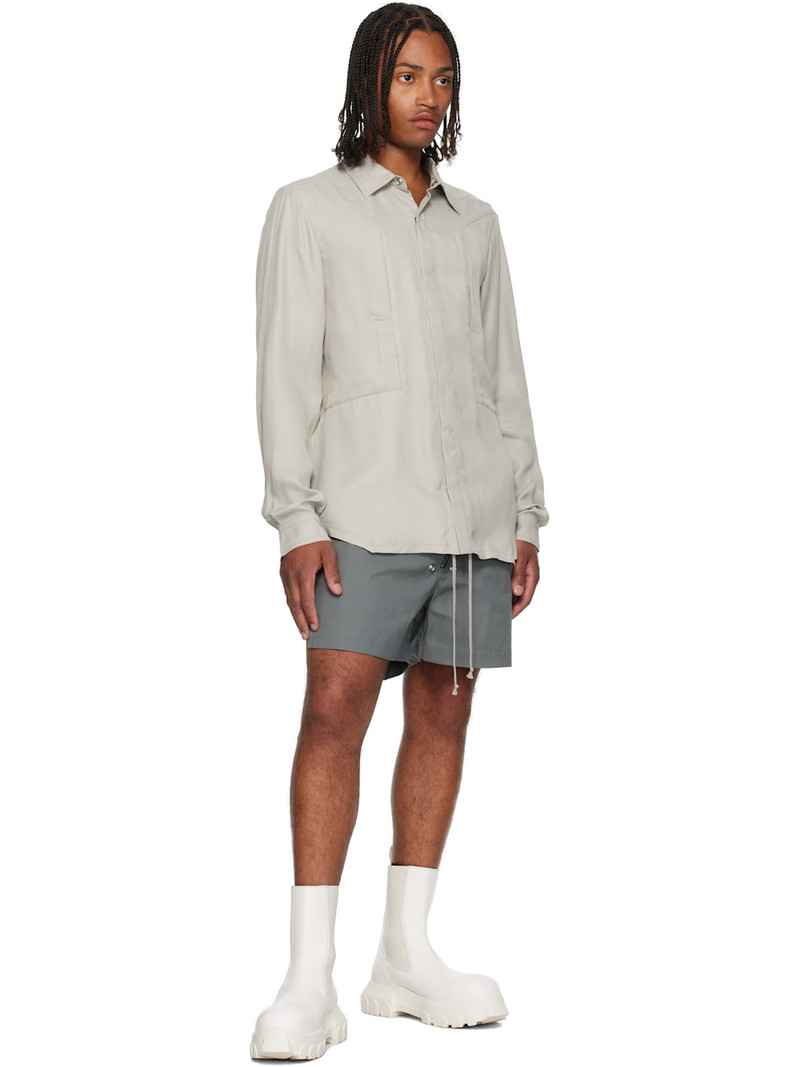 Rick Owens Gray Concordians Bela Boxer Shorts outlook