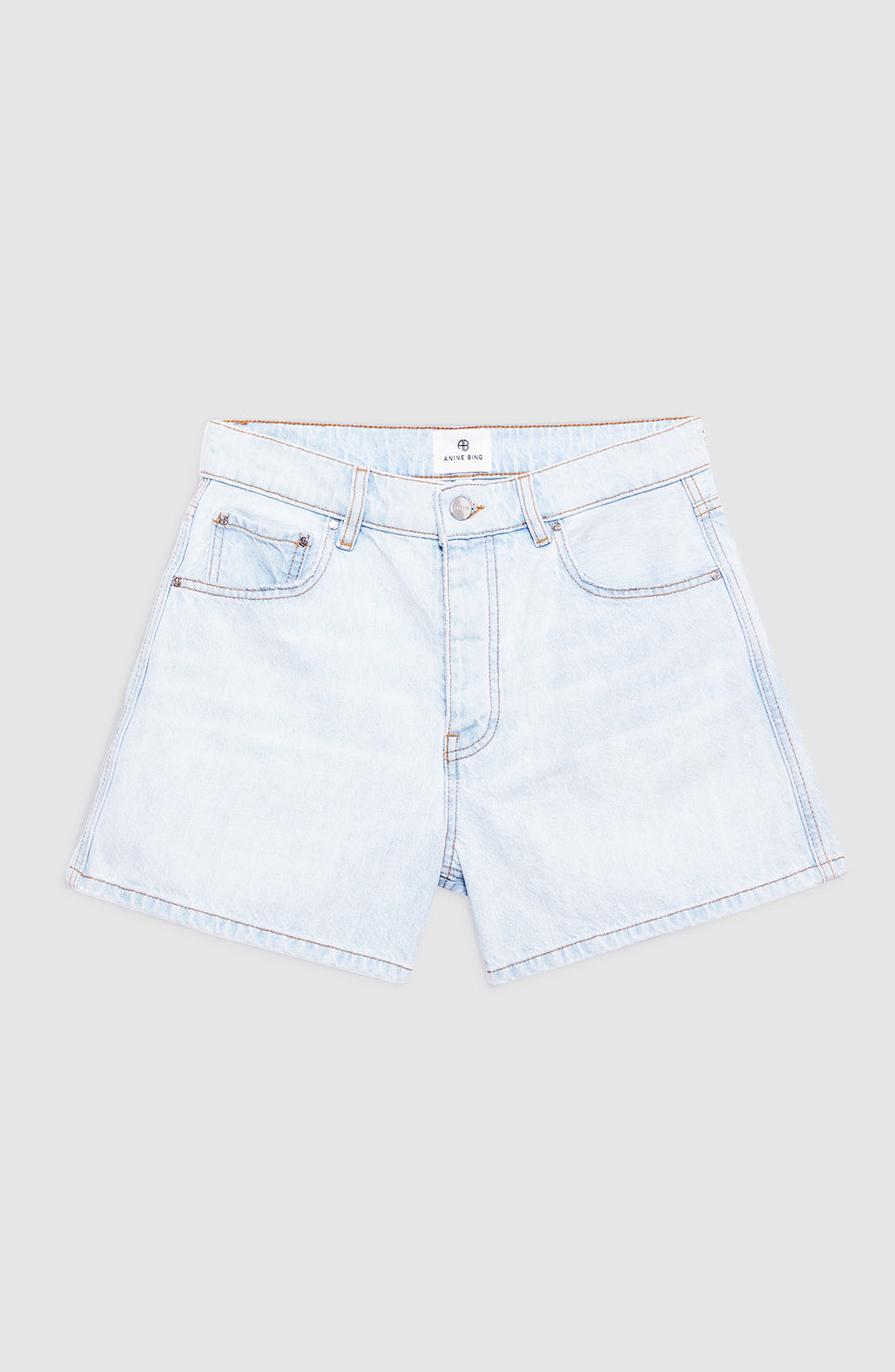 ANINE BING Dalton Short in Ultra Bleached Blue at Nordstrom - 4
