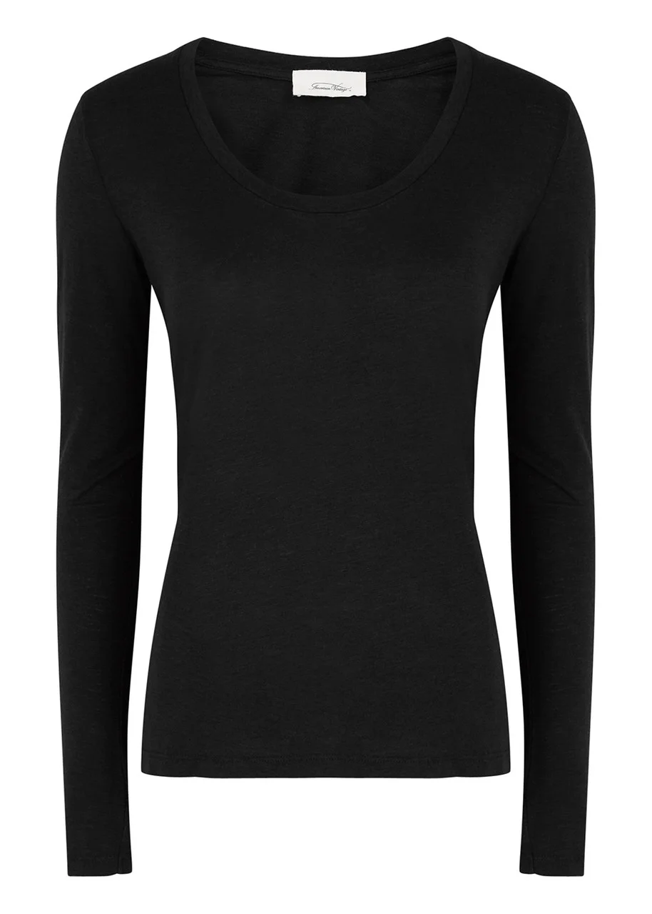 Jacksonville slubbed cotton-blend top - 1
