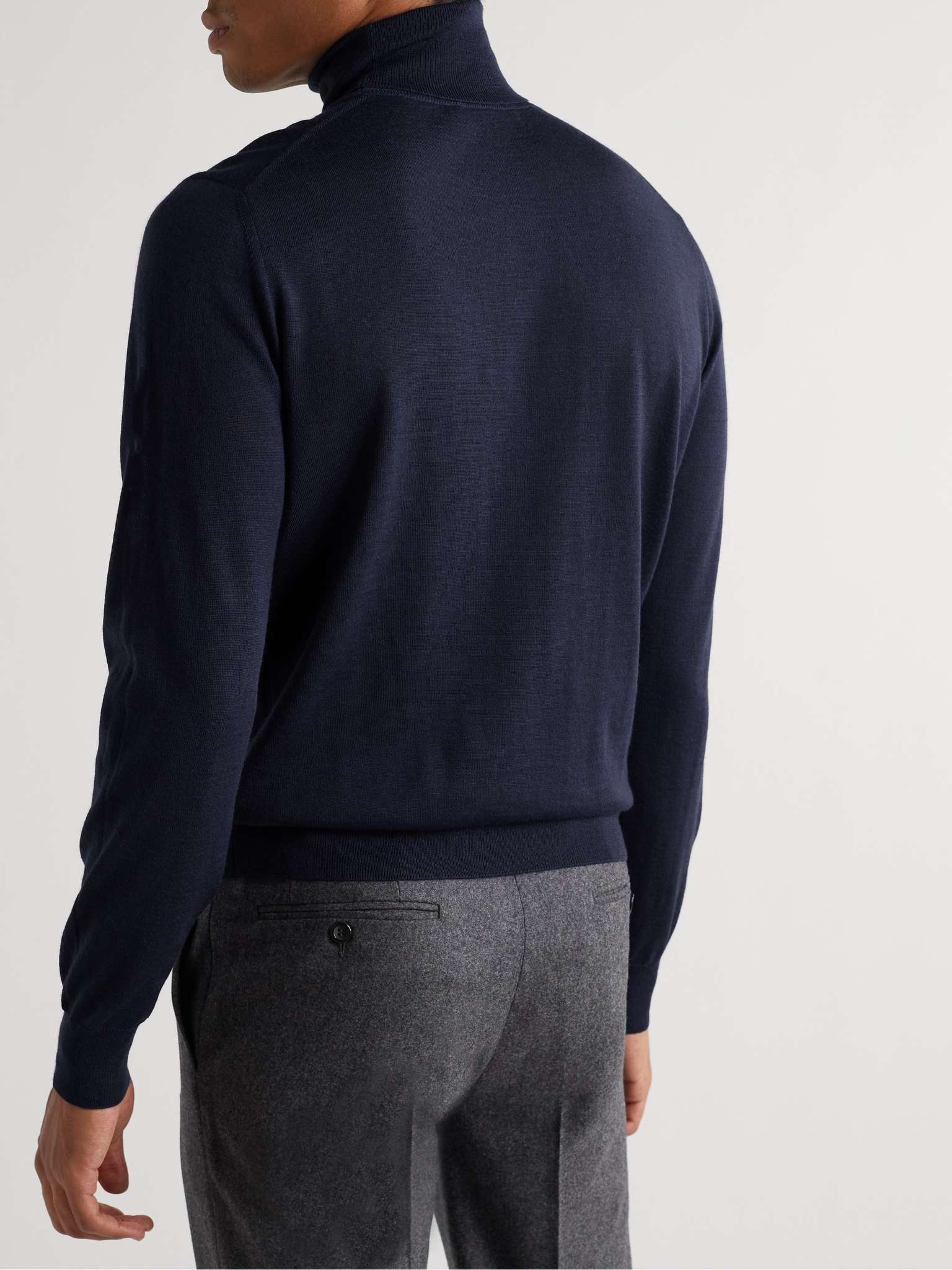 Merino Wool Rollneck Sweater - 4