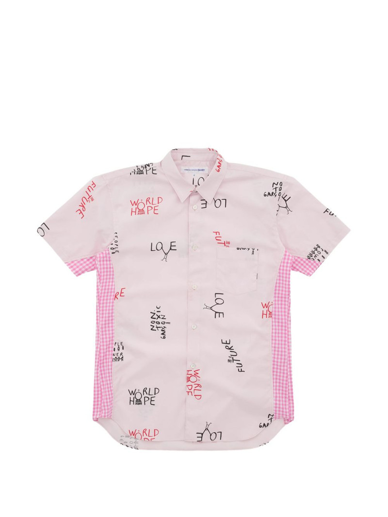 Comme des Garçons SHIRT text-print shirt outlook
