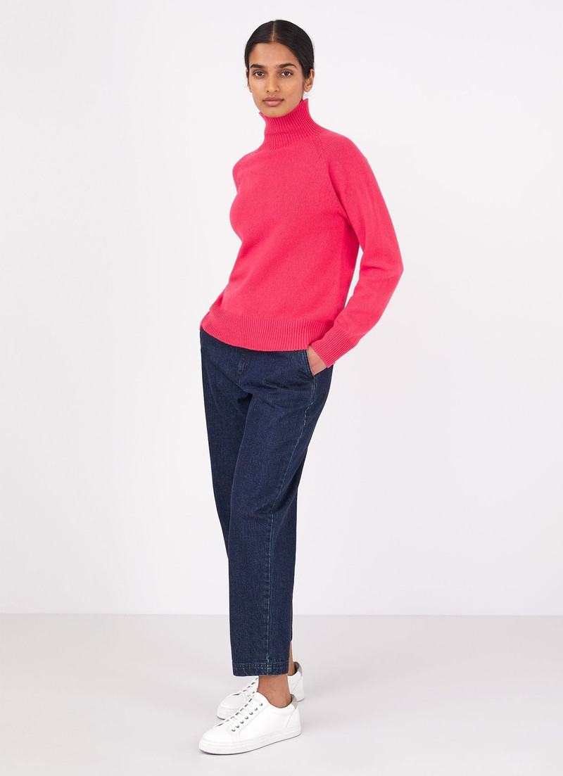 Lambswool Funnel neck jumper 3