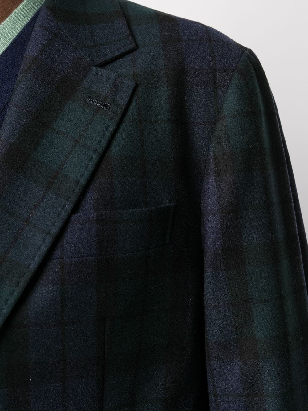 tartan blazer jacket - 5