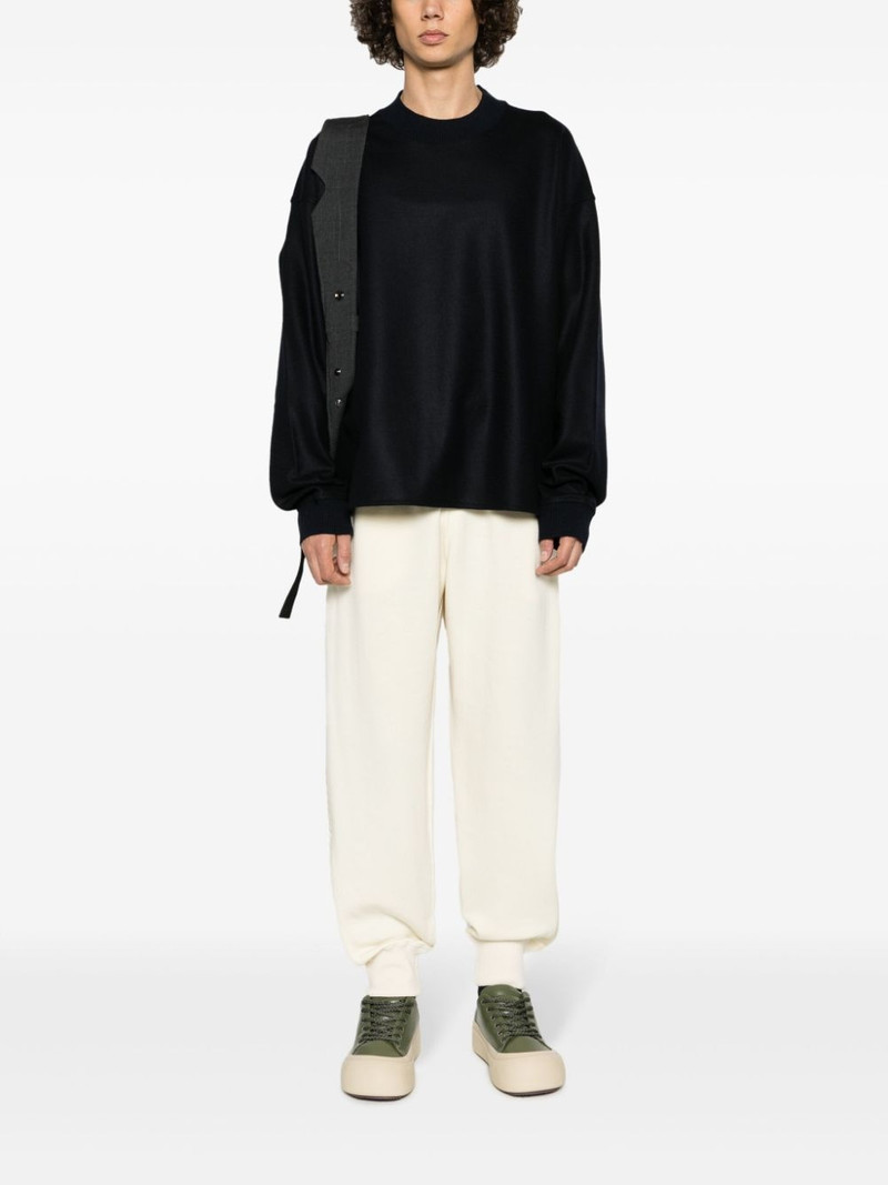 Jil Sander crew-neck felted-wool jumper outlook