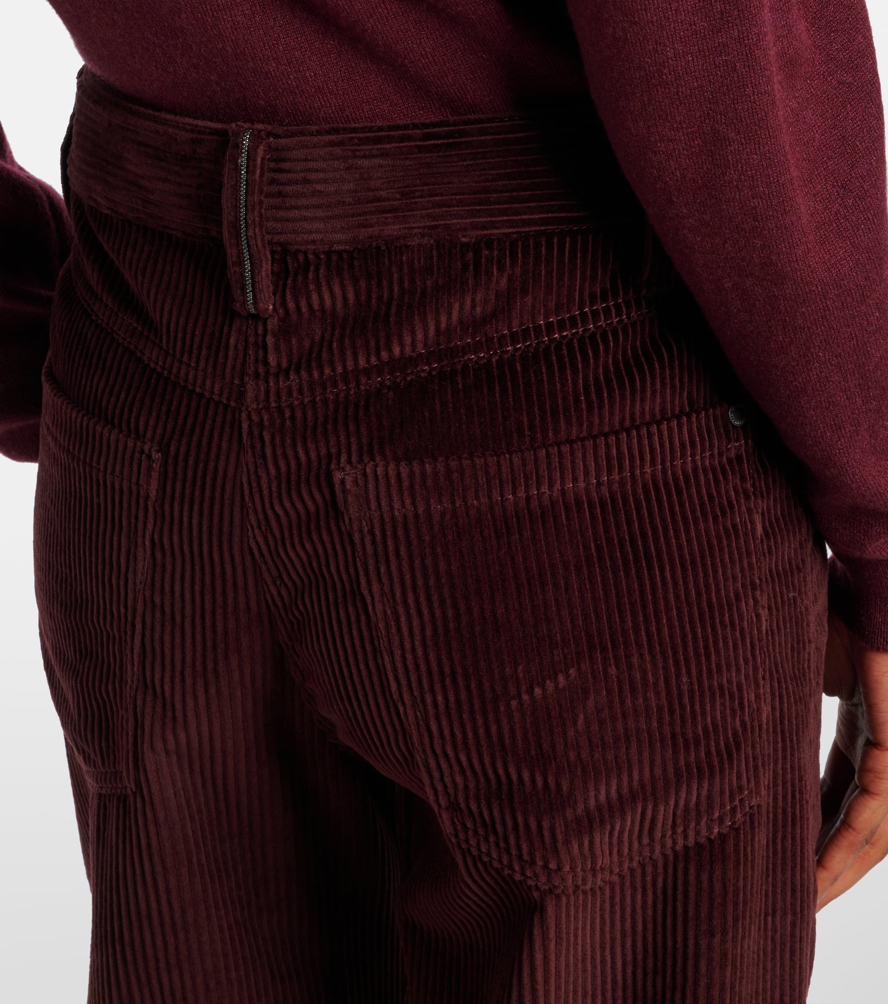 Monili corduroy straight pants - 6