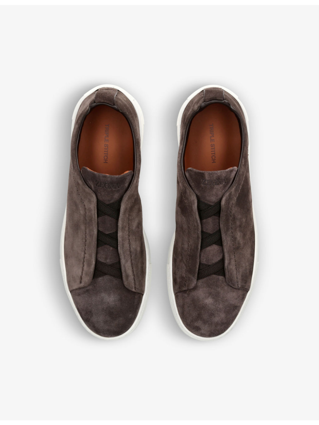 Triple Stitch suede low-top trainers - 2
