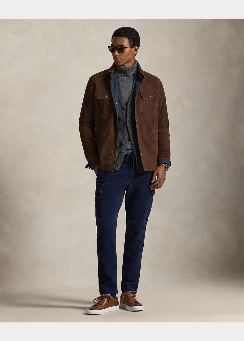 Reversible Suede-Taffeta Shirt Jacket 3