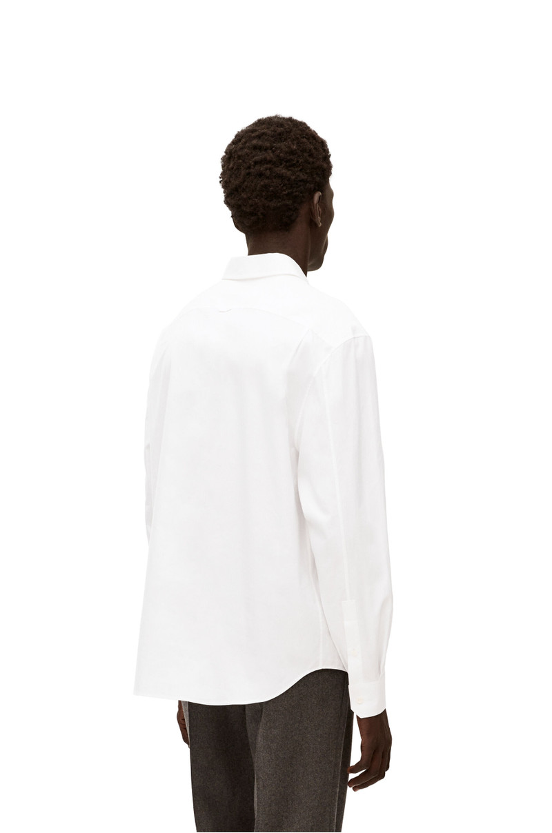 Rabbit embroidered shirt in cotton 4