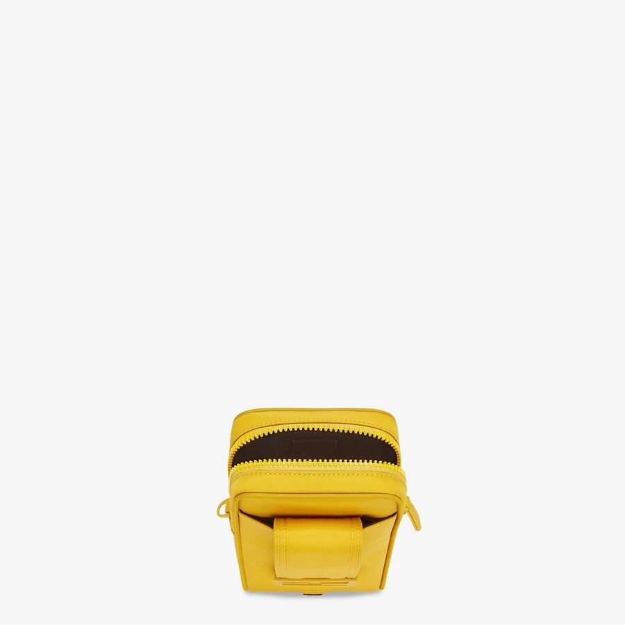 Yellow nylon mobile phone holder - 4