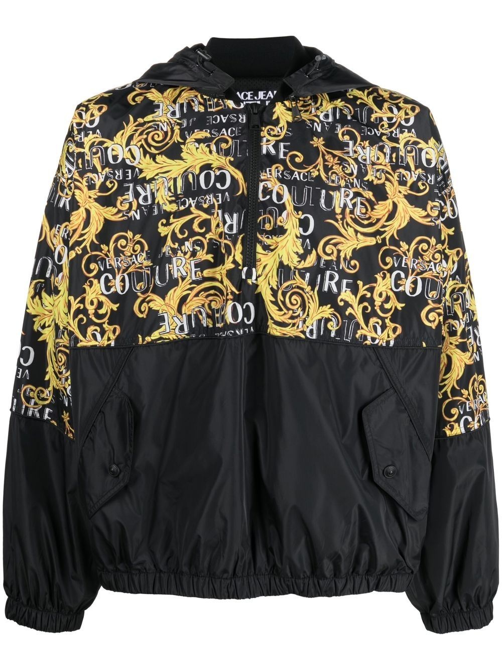 logo-print hoodie - 1
