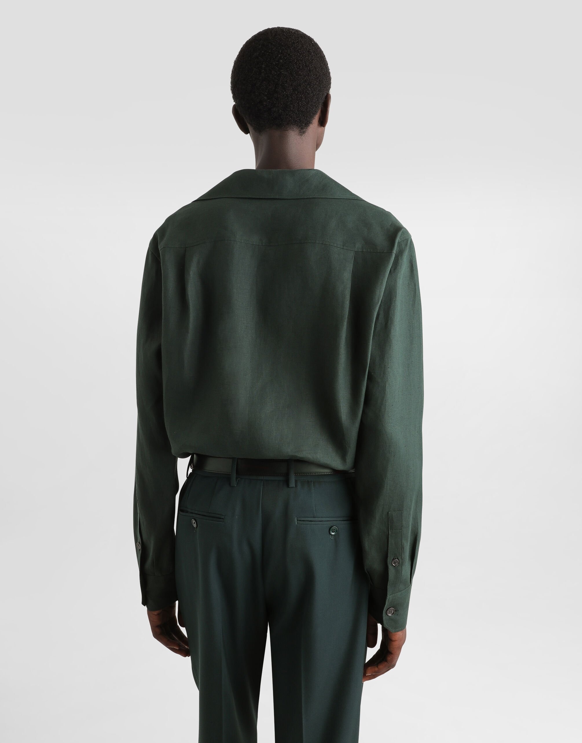 Long-sleeved linen shirt - 5
