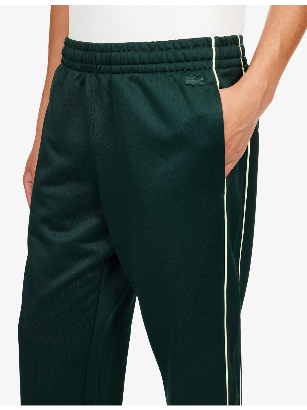 Side-Stripe Loose-Fit Fleece Cotton-Blend Jogging Bottoms - 5