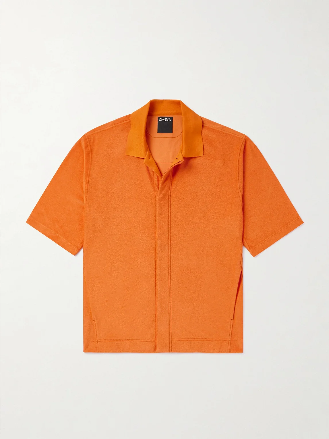 Cotton and Silk-Blend Terry Shirt - 1