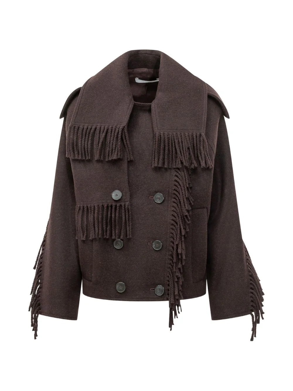 IRO Daring fringe-trimmed double-breasted jacket - WM137DARING | REVERSIBLE