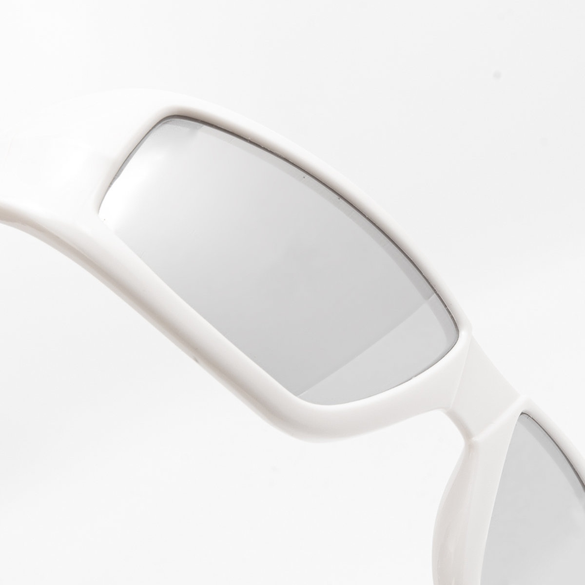 Cream Frame Silver Lens Sunglasses  in Cream - 3