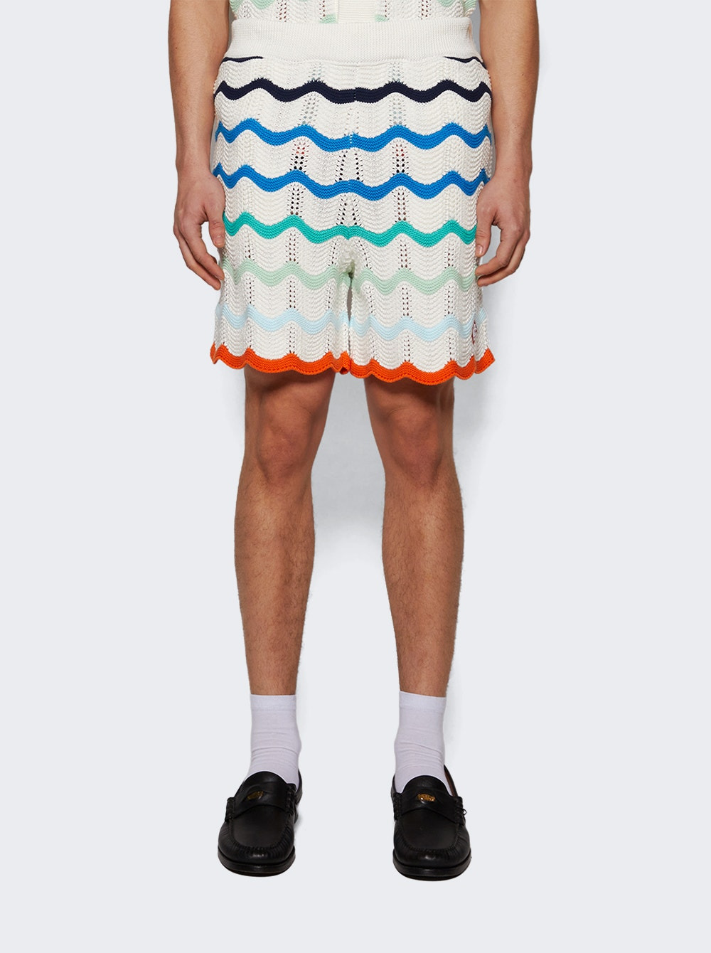 Gradient Wave Texture Shorts Multicolor - 2