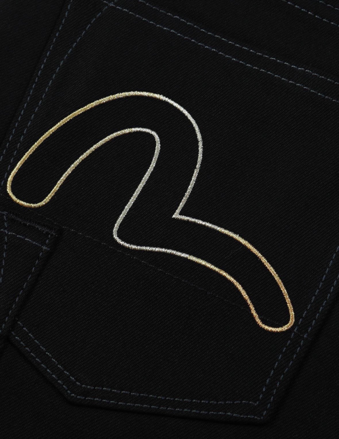 MULTI POCKET BROCADE EMBROIDERED CARROT FIT JEANS #2017 - 9