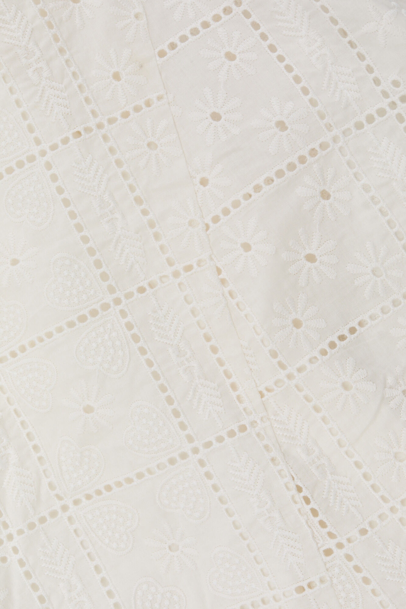 WHITE BRODERIE ANGLAISE LAYER DRESS - 6