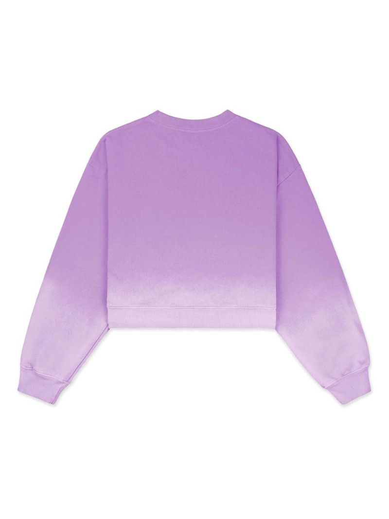 Sporty & Rich Dip Dye logo-embroidered sweatshirt outlook