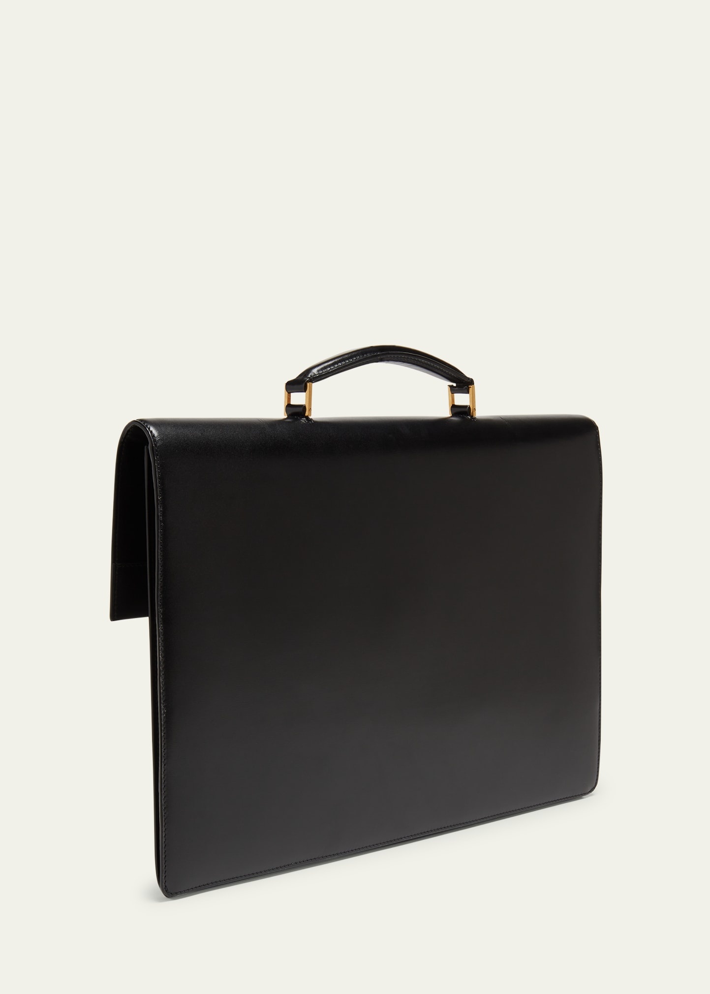 Men's Smooth Leather Briefcase - 3