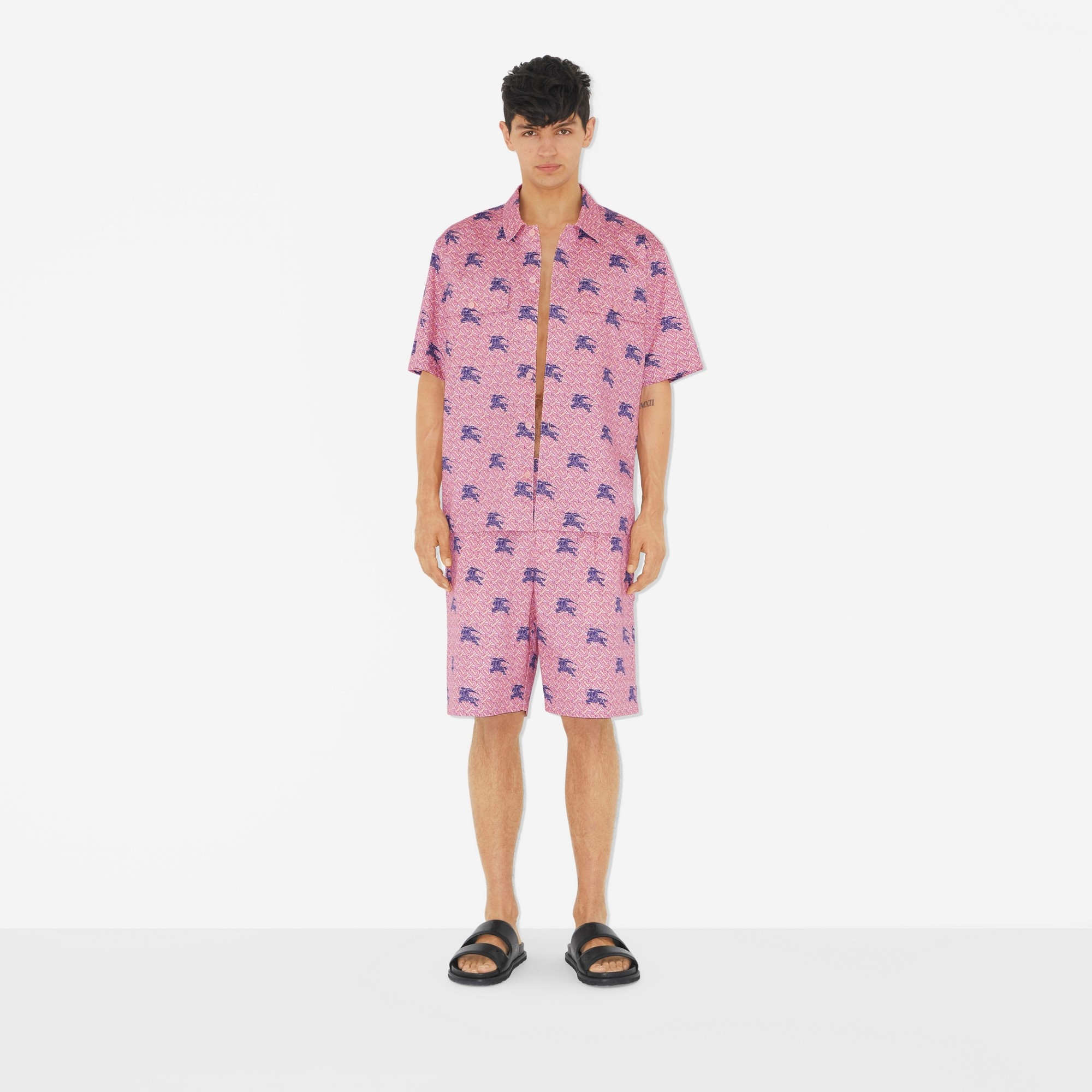 EKD Monogram Cotton Twill Oversized Shirt - 2