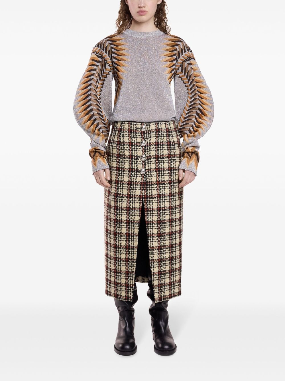 jacquard sweater - 2