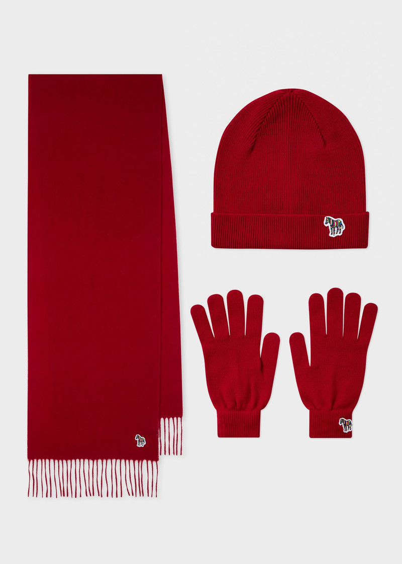 'Zebra' Hat, Gloves & Scarf Gift Set 1