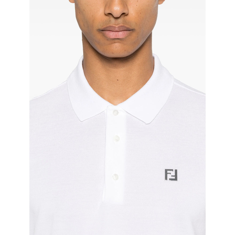 Fendi White Polo Shirts Men - 2