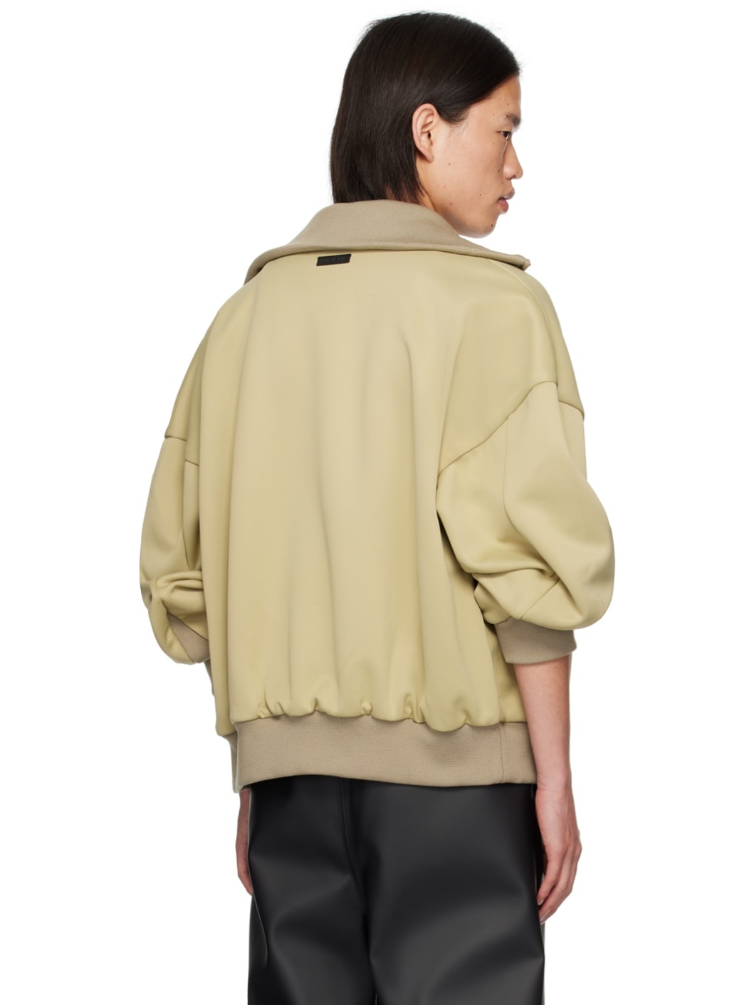 Beige Stripe Track Jacket - 3