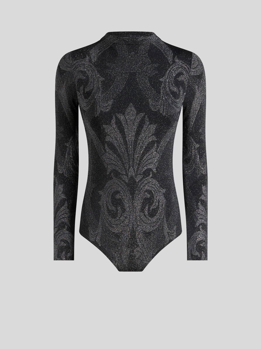 METALLIC JACQUARD BODYSUIT - 3