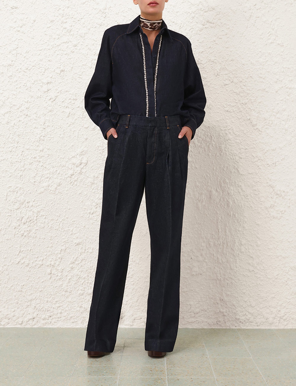 ILLUSTRATION DENIM PANT - 7