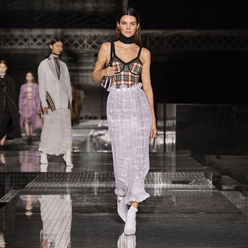 Mini Knitted Tartan and Leather Olympia Bag 14