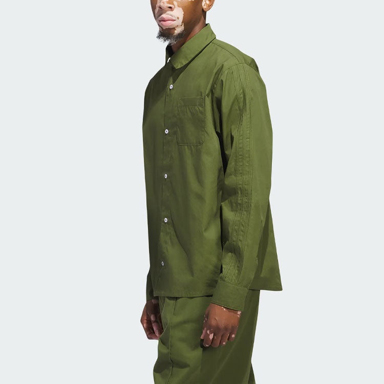 adidas Originals Shmoofoil Button Up Asia Sizing 'Green White' IU0081 - 9