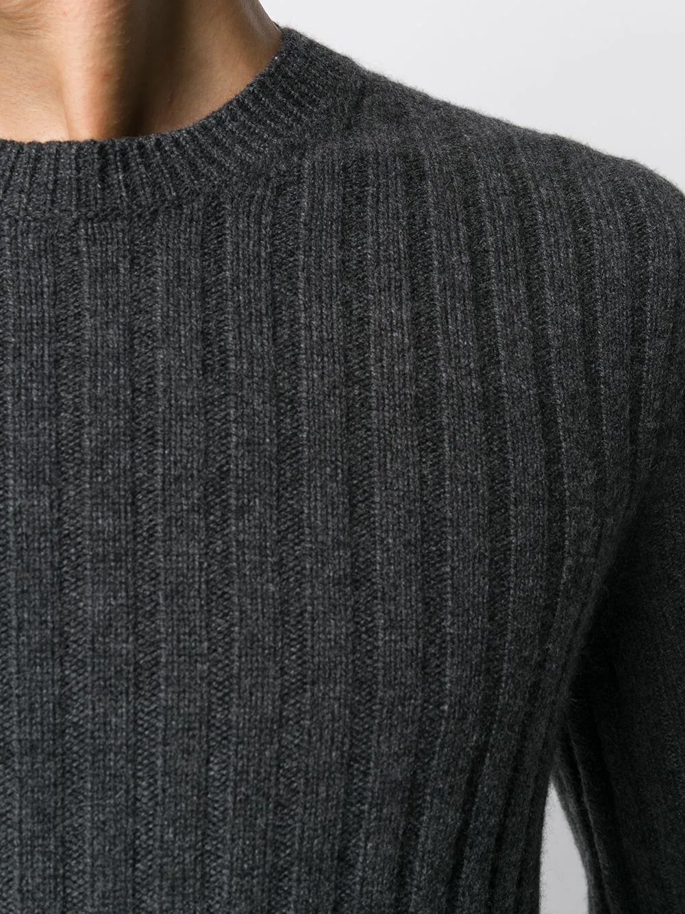 ribbed cashmere jumper - 5