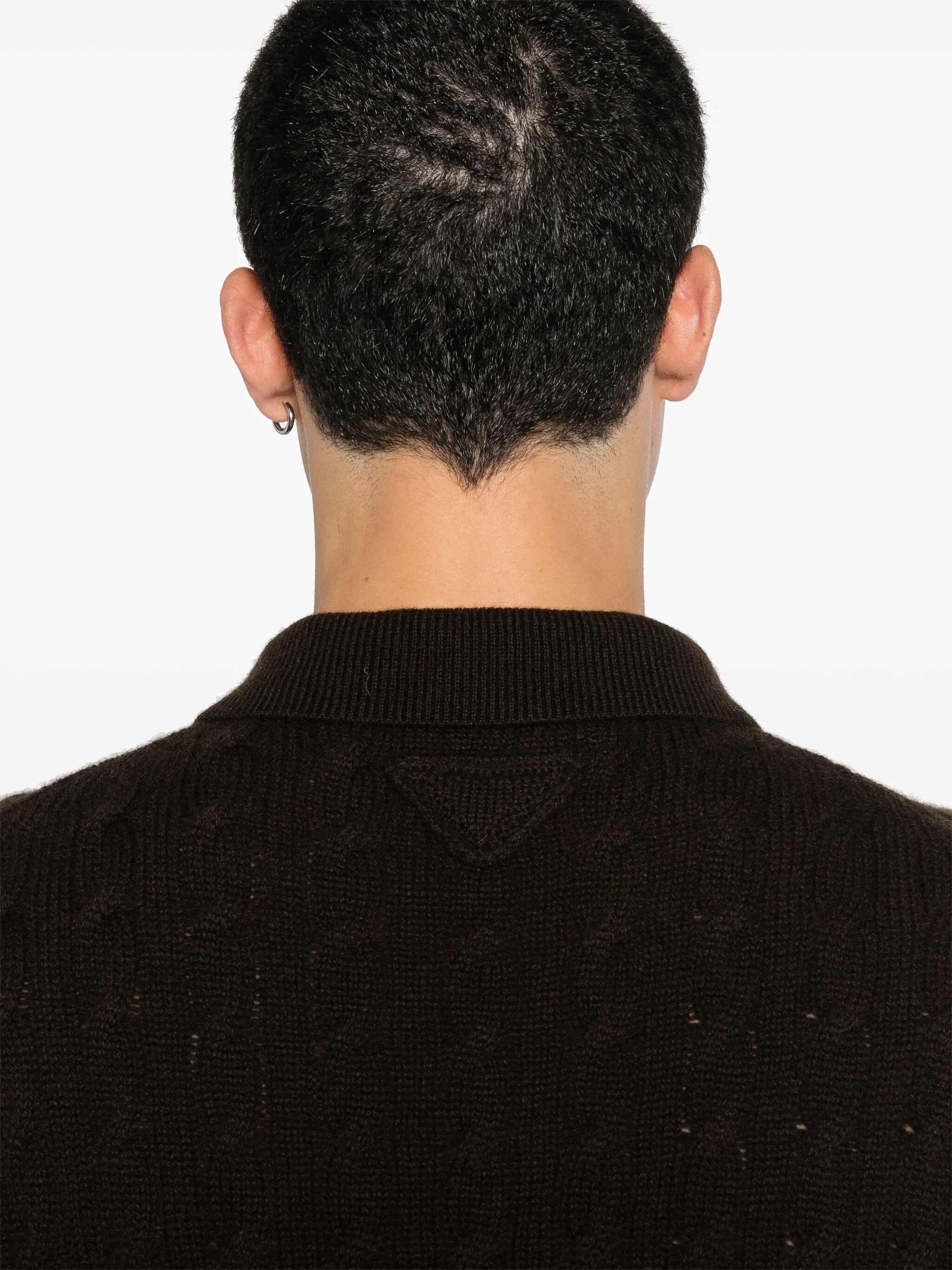 Cable-knit Polo Sweater - 2