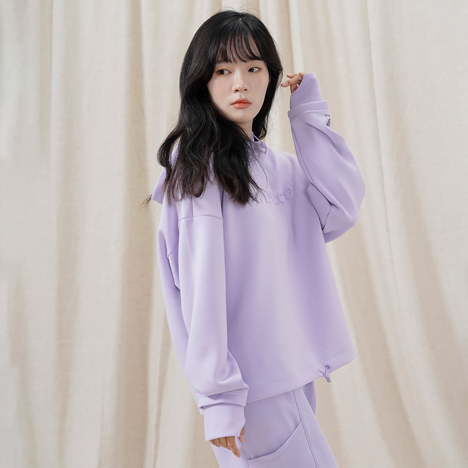 (WMNS) New Balance Casual Logo Hoodie 'Purple' 5CC39742-DV - 5