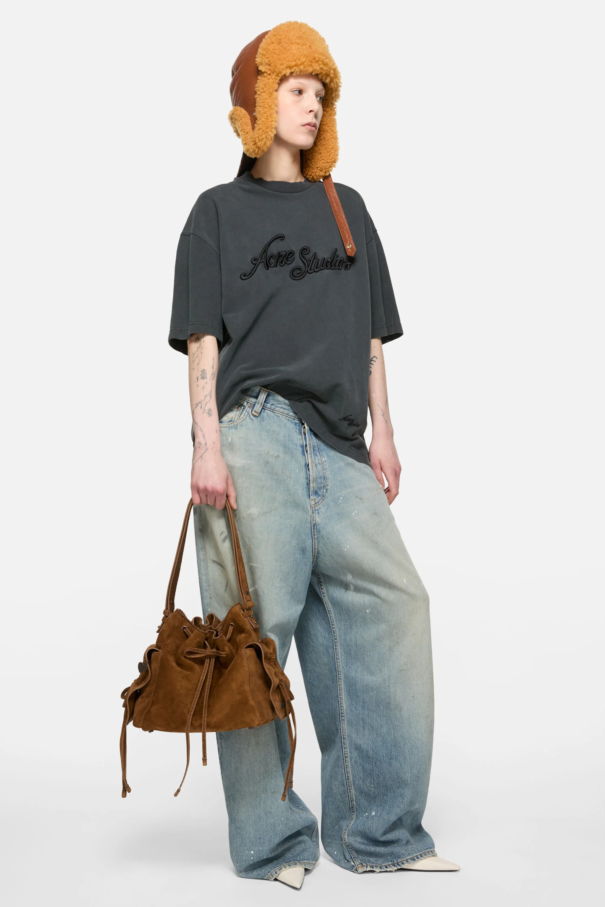 Multipocket Bucket Bag - Cognac brown - 2
