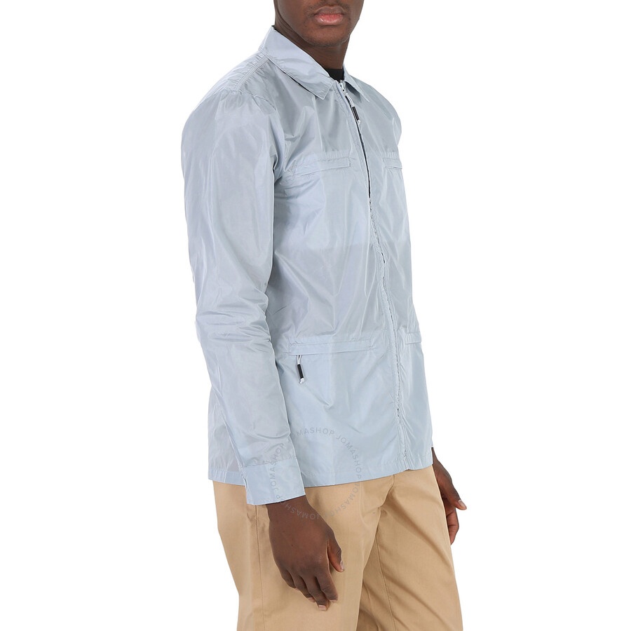 Rains Men's Sky Nylon Zip-Up Overshirt - 6