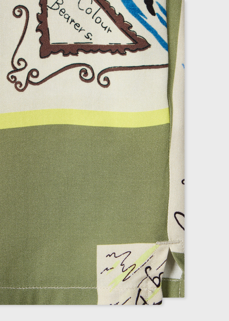 Paul Smith Women's 'London Scarf' Viscose Short-Sleeve Shirt outlook