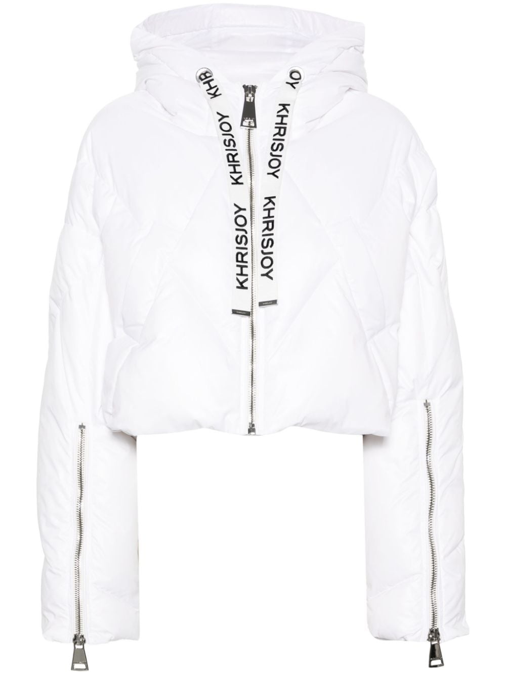 crop puff jacket - 1