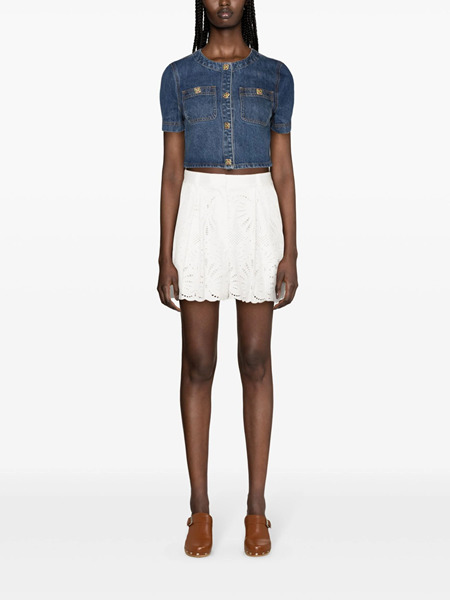 Broderie anglaise shorts - 2