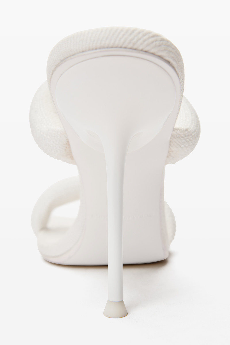 julie 105mm denim crystal hotfix tubular sandal 4