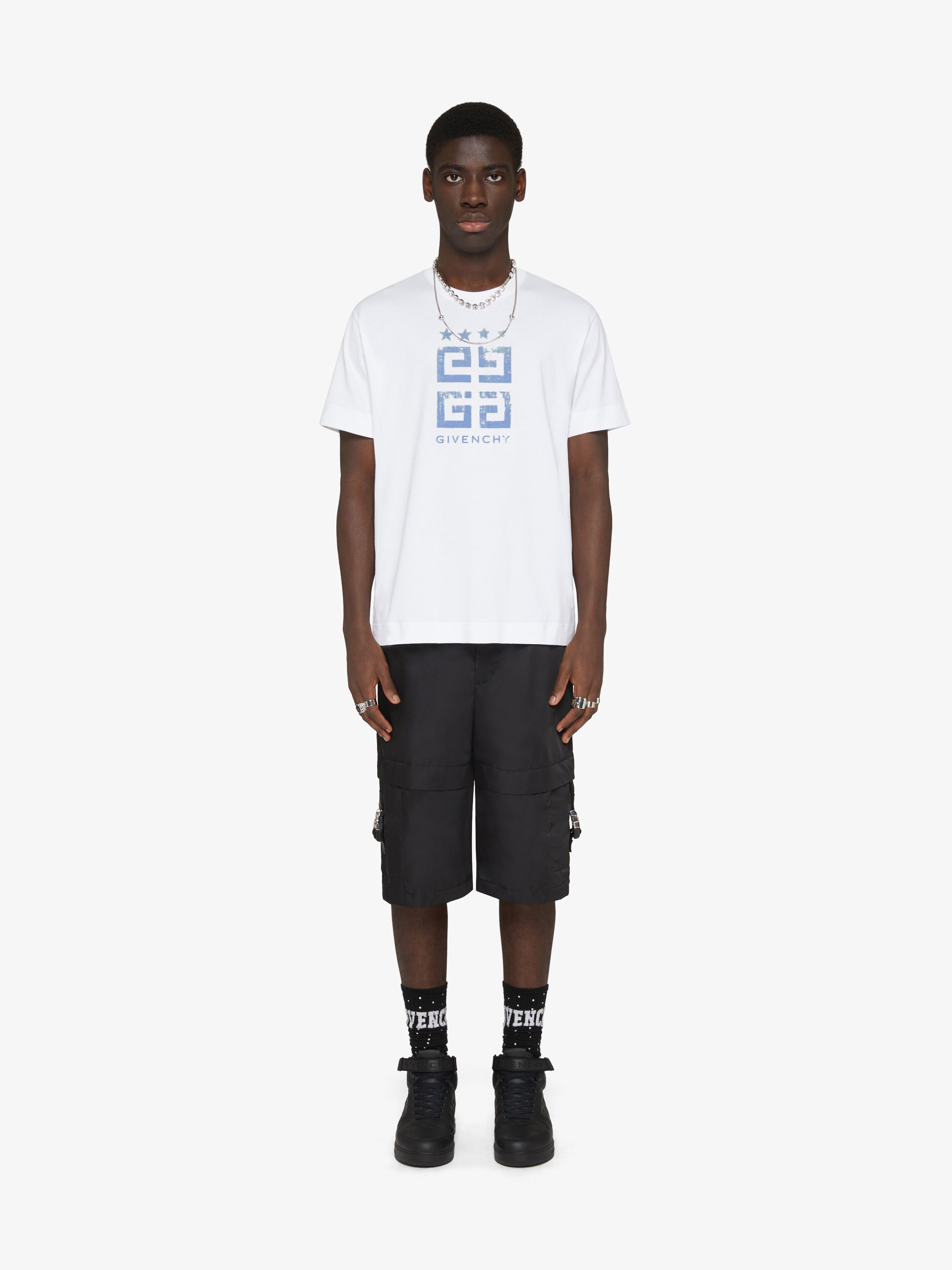 4G STARS SLIM FIT T-SHIRT IN COTTON - 2