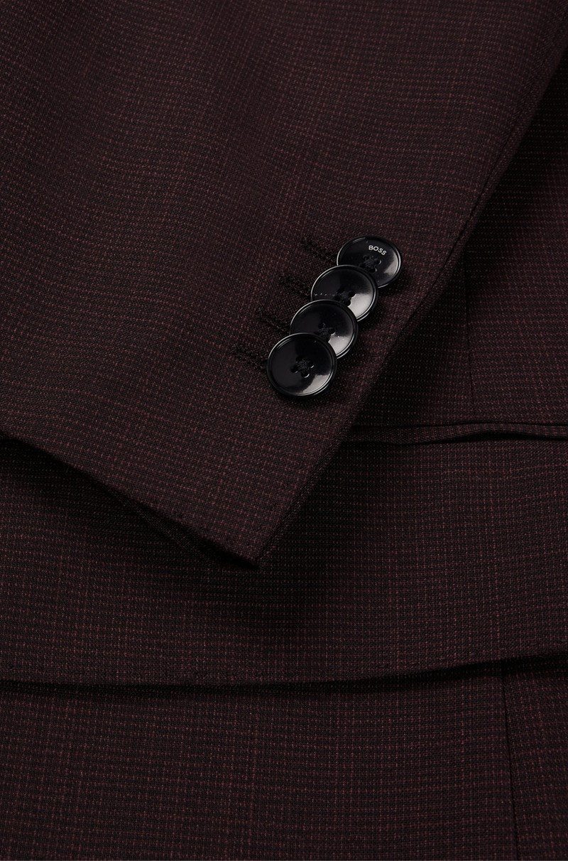 SLIM-FIT SUIT IN PATTERNED STRETCH CLOTH 10